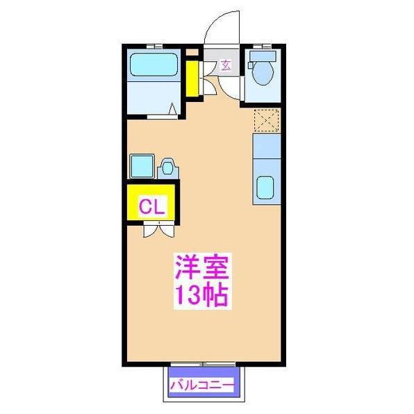 ムラト&ミハエル(ワンルーム/1階)の間取り写真