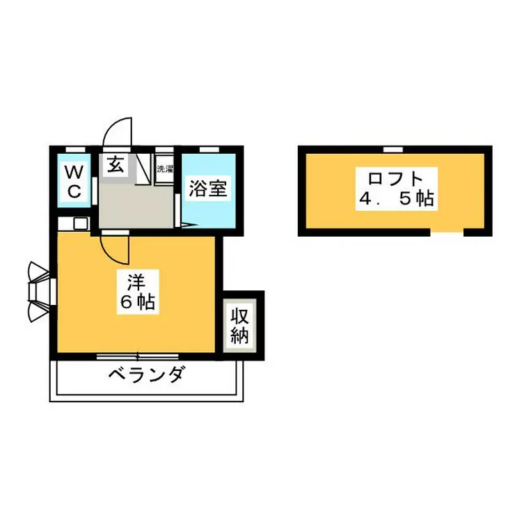 ニュー若松ハイツ 2階階 間取り