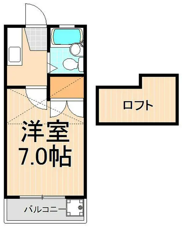 矢崎ハイツ 2階階 間取り