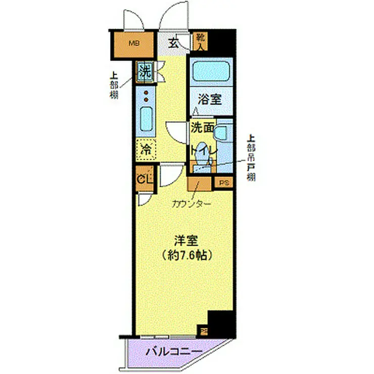 リヴシティ関内 7階階 間取り