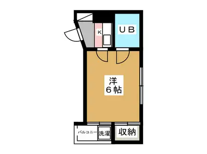 アミニティハウスオーラ(1K/3階)の間取り写真