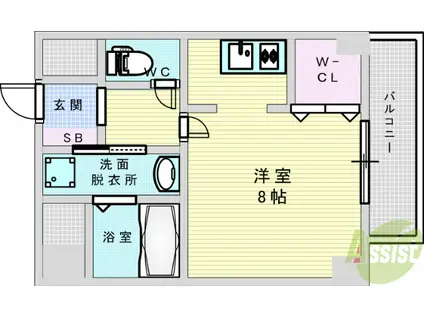 NONNO13(1K/4階)の間取り写真