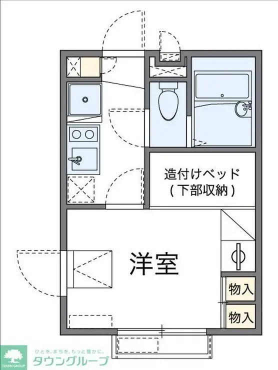 レオパレスコーラル子安 2階階 間取り