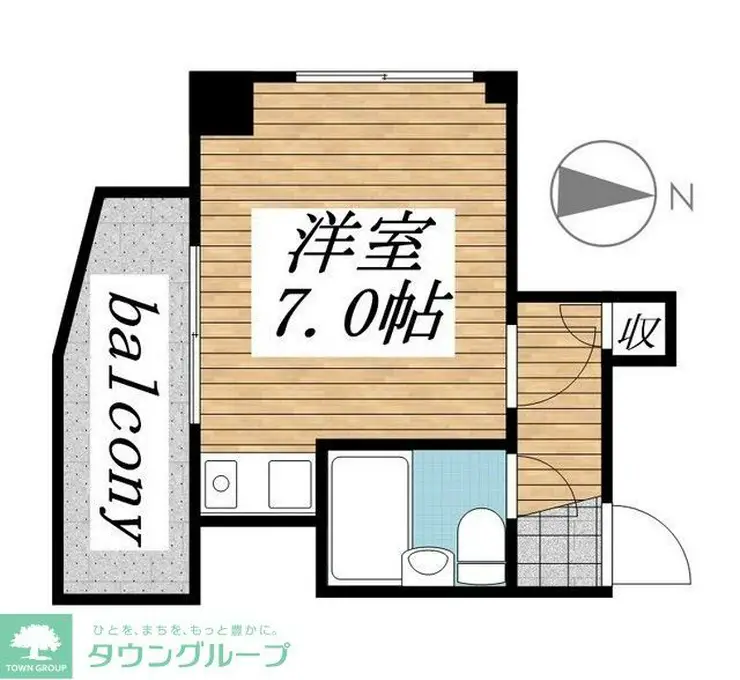 シャトル五反野 3階階 間取り