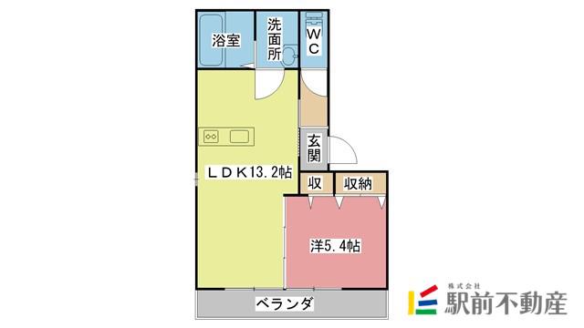 N・フレア(1LDK/3階)の間取り写真