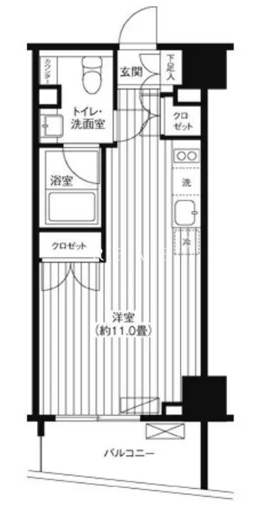 Ti-HIGASHIAZABU 2階階 間取り