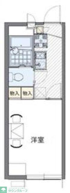 レオパレスマロンフィルド(1K/2階)の間取り写真