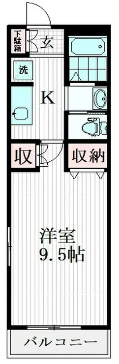 トレデキムK 2階階 間取り