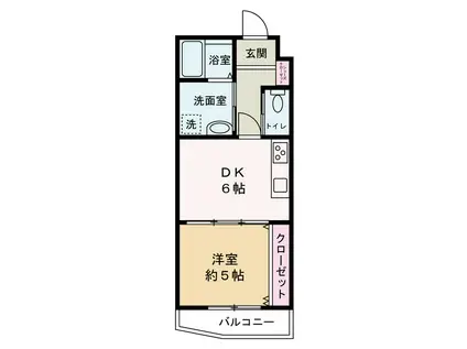 タイセイパレス・アリビオ(1DK/1階)の間取り写真