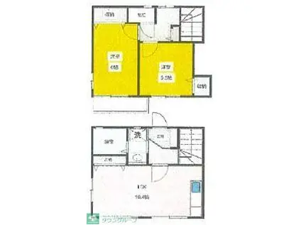 ハイツクレセントII(2LDK/1階)の間取り写真