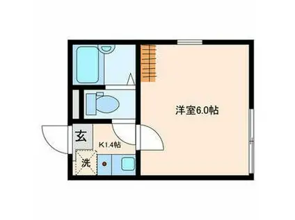 マーレ東あずま駅前(1K/1階)の間取り写真