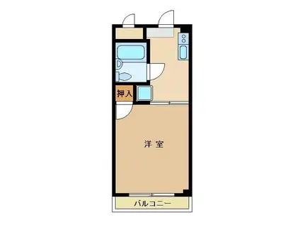 NKハイム1(1K/1階)の間取り写真