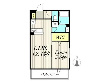 CIELO FRESCO(1LDK/2階)の間取り写真