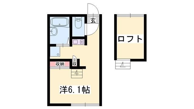 ラ メゾン ド ボヌールIII(1K/1階)の間取り写真