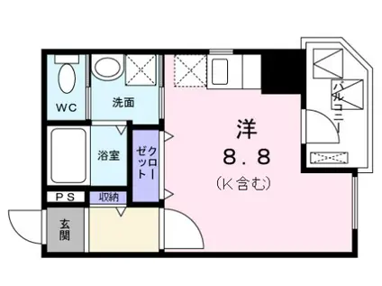 プリムローズ アカバネ(ワンルーム/5階)の間取り写真