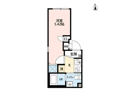 アトリオ新宿早稲田(1K/4階)の間取り写真