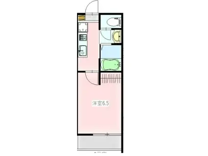 R-TWENTY(1K/2階)の間取り写真