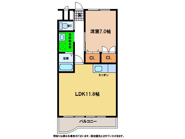 プレタ21(1LDK/3階)の間取り写真