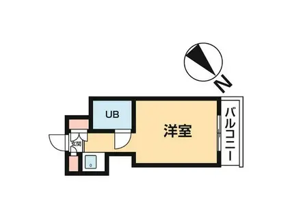 TOP早稲田(ワンルーム/4階)の間取り写真