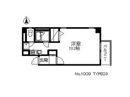 小菅木町ビル(1K/2階)の間取り写真