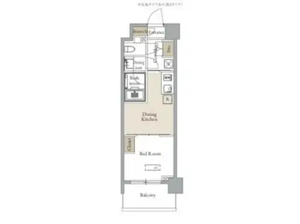 グランカーサ四谷(1DK/3階)の間取り写真