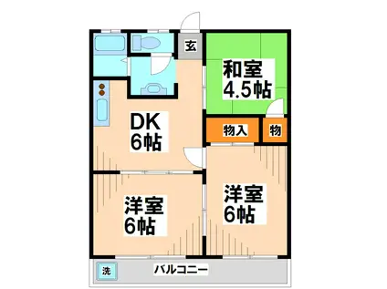 ロイヤルハイツ(3DK/3階)の間取り写真