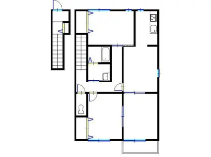 アクシス大島(3LDK/2階)の間取り写真