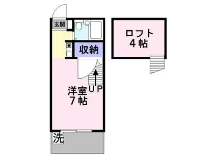 アプロアメニティハイツ(ワンルーム/1階)の間取り写真