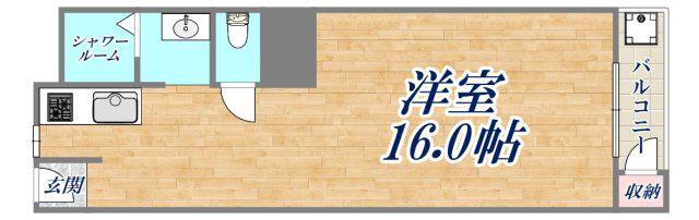 大谷マンション(ワンルーム/10階)の間取り写真