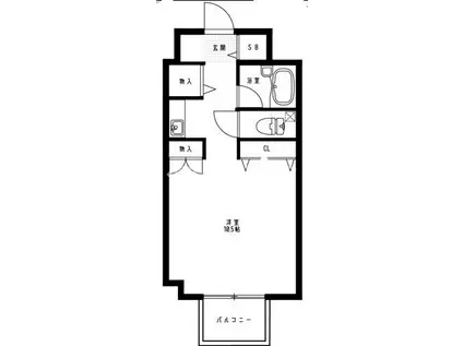 ダイニチコンストラクション(1K/4階)の間取り写真