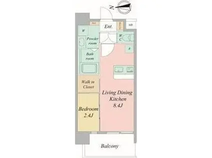 セレニテ梅田北アリエ壱番館(1LDK/10階)の間取り写真