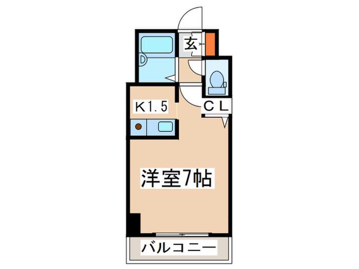 LENNON TERRAZA 6-3(1K/5階)の間取り写真