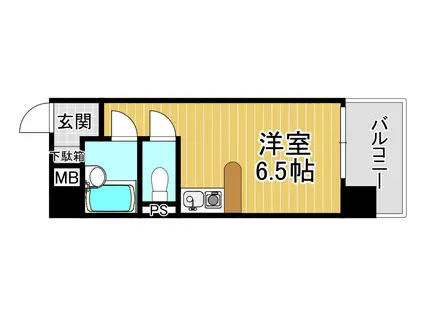 ふぁみーゆ永代町(ワンルーム/4階)の間取り写真