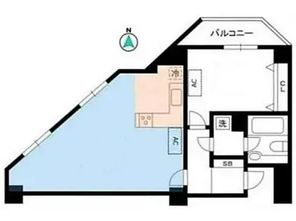 リベラル桜新町(1LDK/3階)の間取り写真
