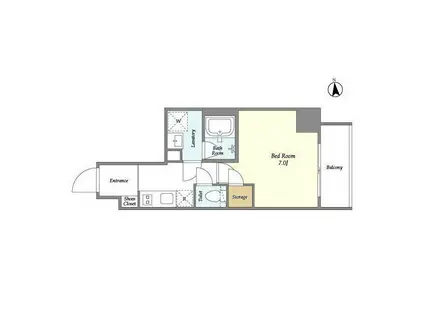 LA DOUCEUR田端(1K/7階)の間取り写真