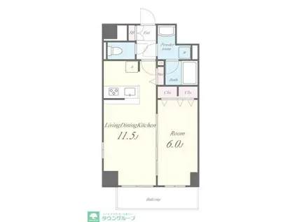 NOAHS ARK (1LDK/10階)の間取り写真