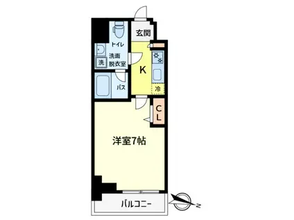 ラフィスタ金町(1K/7階)の間取り写真