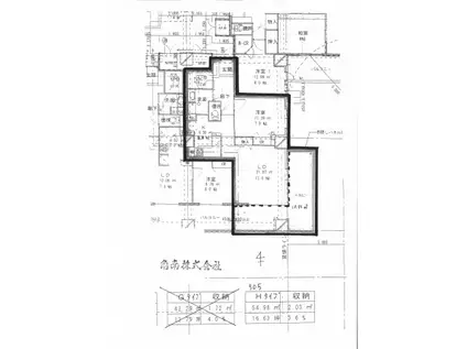 コア本町(1LDK/5階)の間取り写真