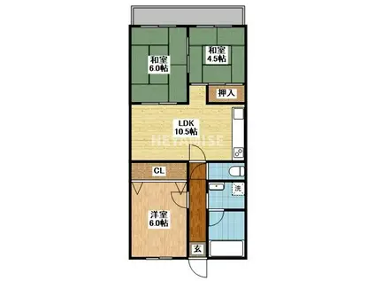 レイシーズ・カネガエ(3LDK/6階)の間取り写真