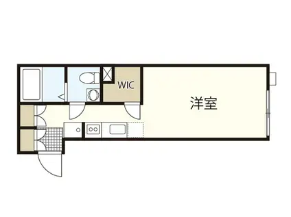 パインツリ―立戸(ワンルーム/2階)の間取り写真