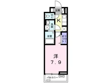 フリーデ フォルシュ(1K/3階)の間取り写真