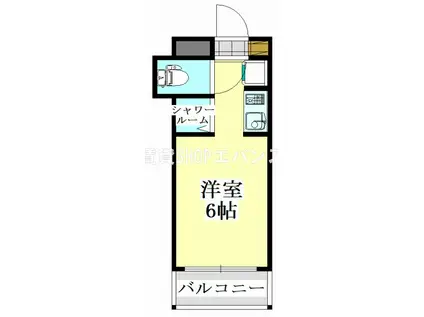 ノーリーズン前原西(ワンルーム/2階)の間取り写真