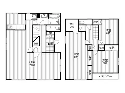 小田急線 梅ケ丘駅 徒歩5分 3階建 築39年(1K/1階)の間取り写真