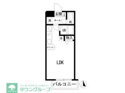 ファンタジア21(ワンルーム/2階)の間取り写真