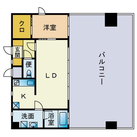モントーレセントラルベイスタイル(1LDK/12階)の間取り写真