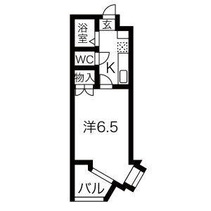 リブレ国吉田(1K/1階)の間取り写真