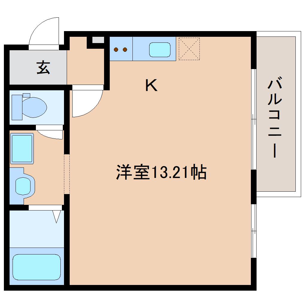 PREMIERE V(ワンルーム/3階)の間取り写真