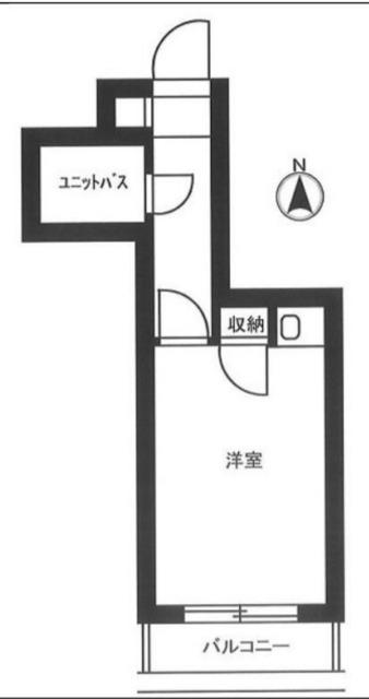 ピアハイム練馬(ワンルーム/2階)の間取り写真