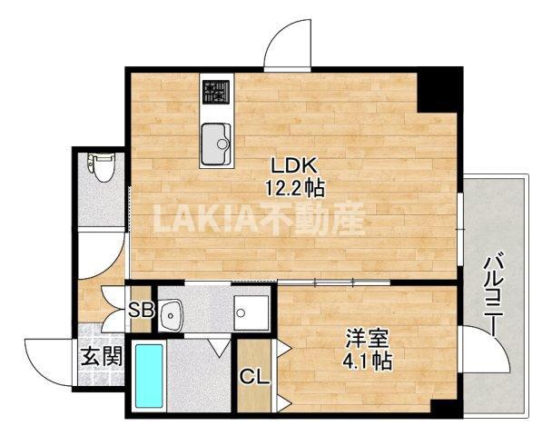 THE SUNSHINE(1LDK/5階)の間取り写真