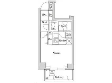 PALACE STUDIO文京音羽(1K/8階)の間取り写真